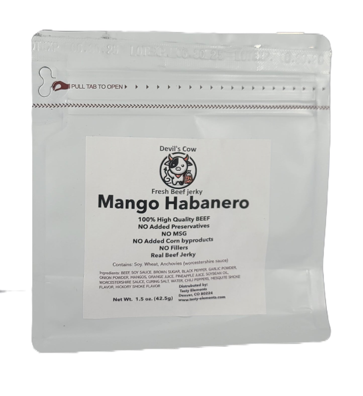 Devil's Cow Beef Jerky- Mango Habanero