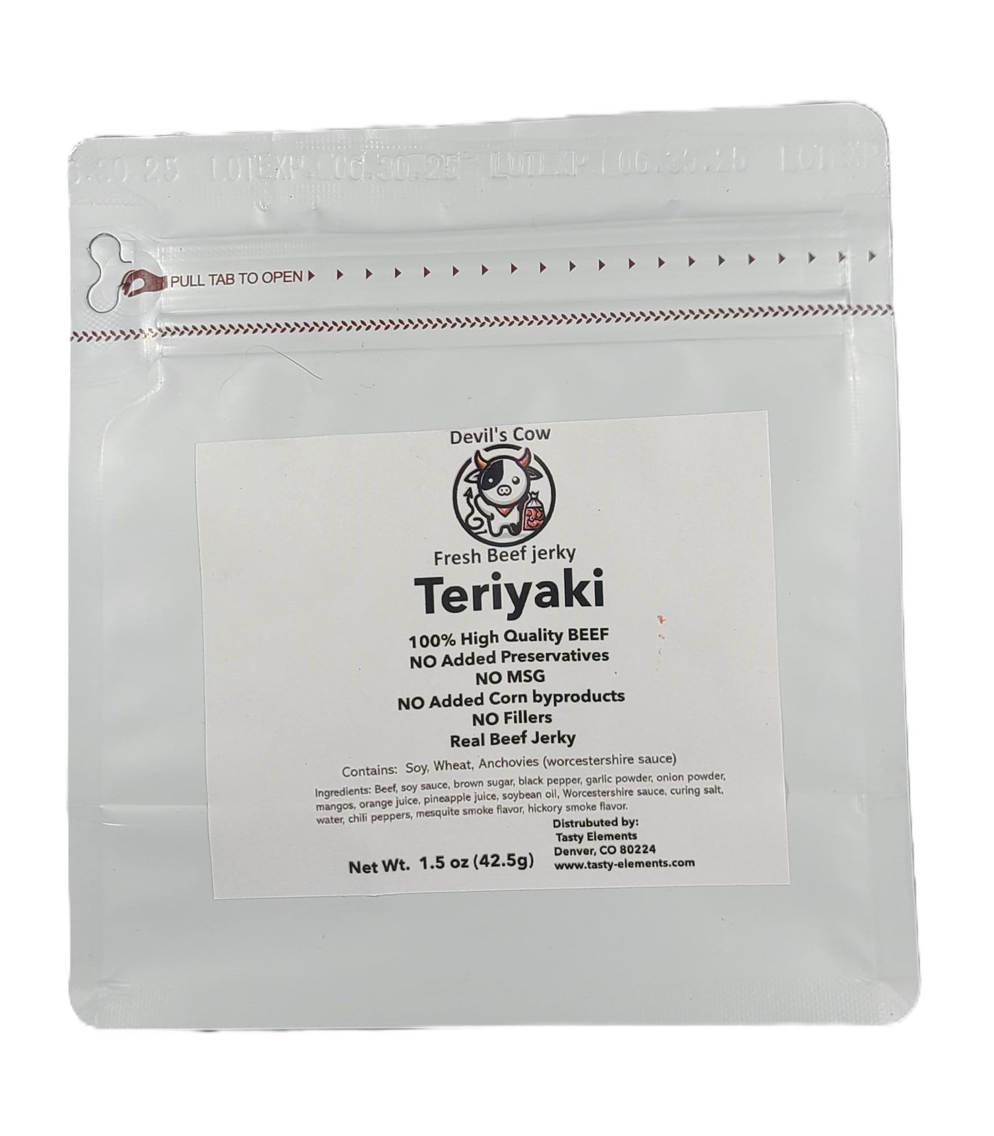 Devil's Cow beef jerky- Teriyaki